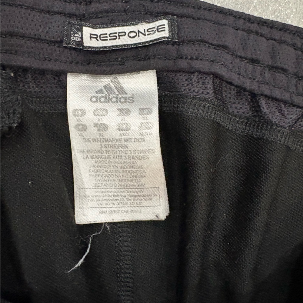 [XL]Adidas Response Black Athletic Track Pants - Picture 5 of 7